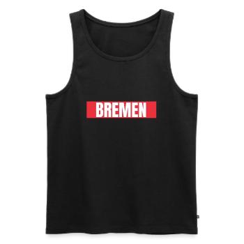 Bremen Town Musicians - Männer Premium Bio Tank Top - Schwarz - Vorne - AI Model Male 178 light (178cm)