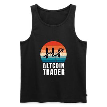 Altcoin Traders - Männer Premium Bio Tank Top - Schwarz - Vorne - AI Model Male 178 light (178cm)