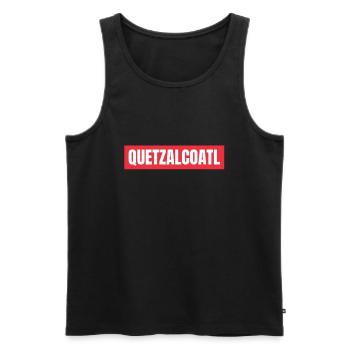 Aztec Calendar - Quetzalcoatl - Men's Premium Organic Tank Top - black - Front - AI Model Male 178 light (178cm)