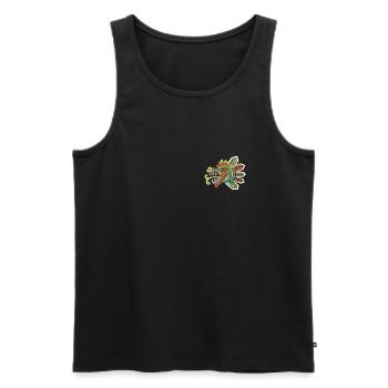 Aztec Calendar - Quetzalcoatl - Männer Premium Bio Tank Top - Schwarz - Vorne - AI Model Male 178 light (178cm)
