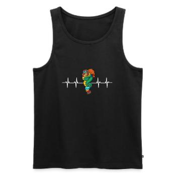 Aztec Calendar - Quetzalcoatl - Men's Premium Organic Tank Top - black - Front - AI Model Male 178 light (178cm)