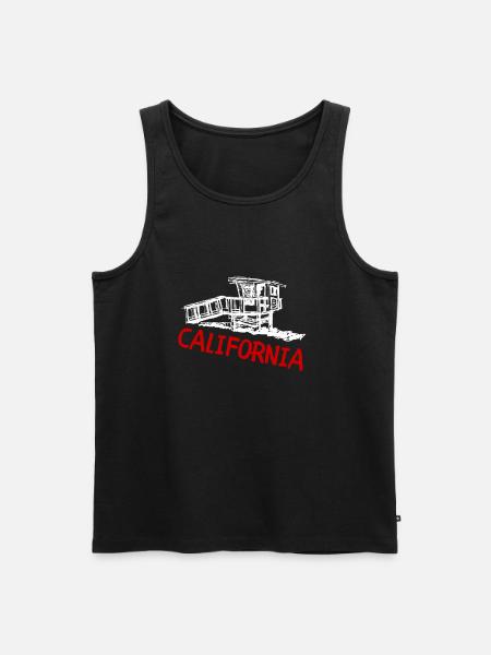 California This Place - Men's Premium Organic Tank Top - black