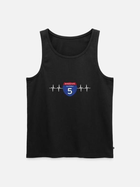 California This Place - Men's Premium Organic Tank Top - black
