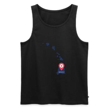 Waikiki Honolulu Island - Men's Premium Organic Tank Top - black - Front - Michal (187cm)
