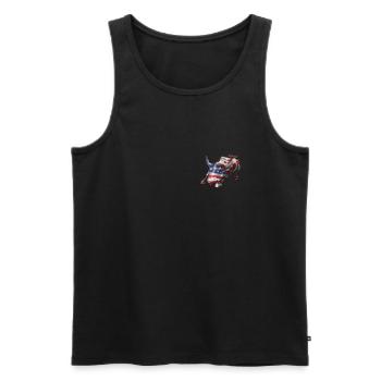 NY Stock Exchange Bull - Männer Premium Bio Tank Top - Schwarz - Vorne - AI Model Male 178 light (178cm)