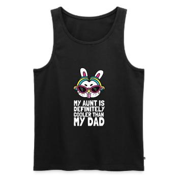 My Aunt Is Definitely Cooler Than My Dad - Men's Premium Organic Tank Top - black - Front - Michal (187cm)
