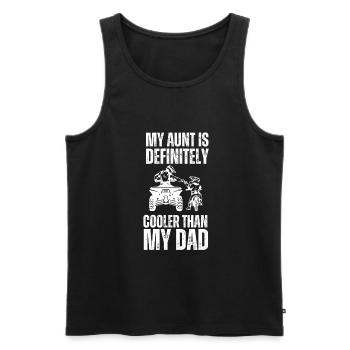 My Aunt Is Definitely Cooler Than My Dad - Men's Premium Organic Tank Top - black - Front - Michal (187cm)