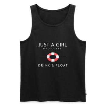 Summer Float Trip River Tube Tubing - Men's Premium Organic Tank Top - black - Front - Michal (187cm)