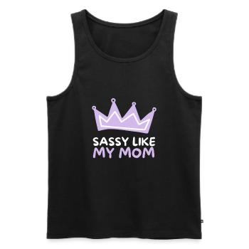 Aunt Niece Matching - Im sassy like my aunt - Männer Premium Bio Tank Top - Schwarz - Vorne - AI Model Male 178 light (178cm)