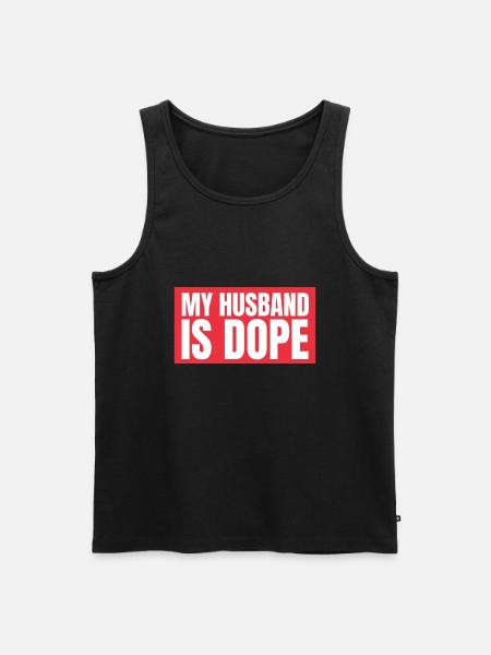 Matrimony - My Husband is - Men's Premium Organic Tank Top - black