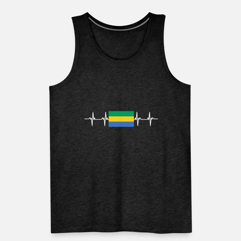 Drapeau africain - Gabon Débardeur bio Premium Homme