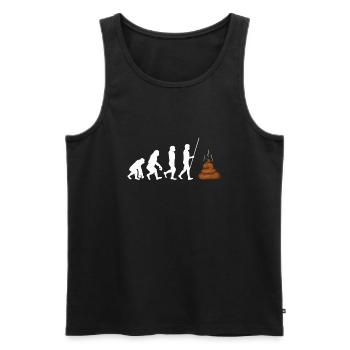 I Poop A Lot - Men's Premium Organic Tank Top - black - Front - Michal (187cm)