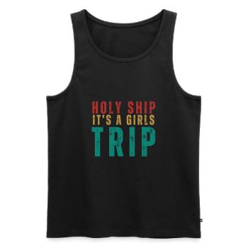 Cruise Vacation Family Trip - Holy Ship Girls Trip - Männer Premium Bio Tank Top - Schwarz - Vorne - Michal (187cm)