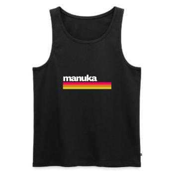 New Zealand Bee Keeper - Manuka Honey - Men's Premium Organic Tank Top - black - Front - Michal (187cm)