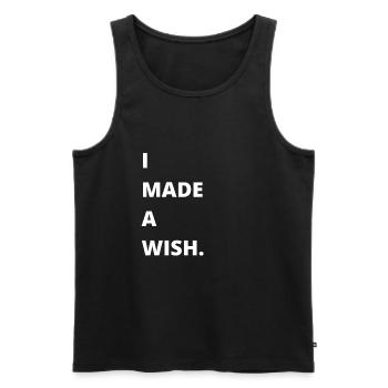 I made a wish mommy and me - Männer Premium Bio Tank Top - Schwarz - Vorne - AI Model Male 178 light (178cm)