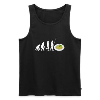 Italian Cuisine - Basil Pesto Is The Besto - Männer Premium Bio Tank Top - Schwarz - Vorne - AI Model Male 178 light (178cm)