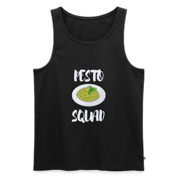 Italian Cuisine - Basil Pesto Is The Besto - Männer Premium Bio Tank Top - Schwarz - Vorne - AI Model Male 178 light (178cm)