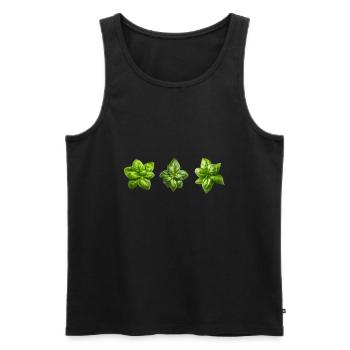 Italian Cuisine - Basil Pesto Is The Besto - Männer Premium Bio Tank Top - Schwarz - Vorne - AI Model Male 178 light (178cm)