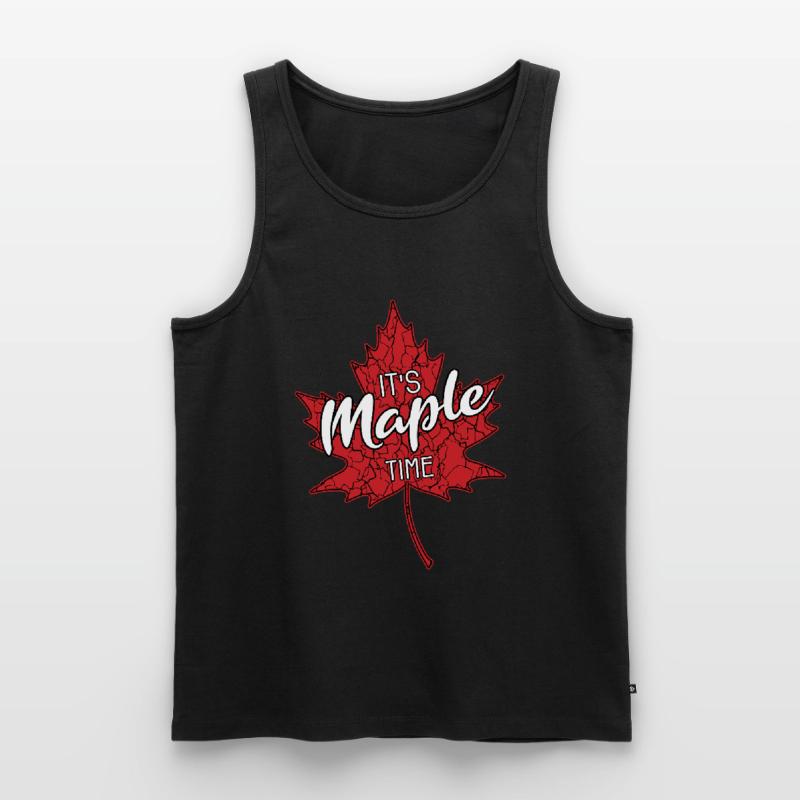 C’est l’heure de l’érable Maple Leaf Maple Tree Maple Leaf Maple Leaf Débardeur bio Premium Homme