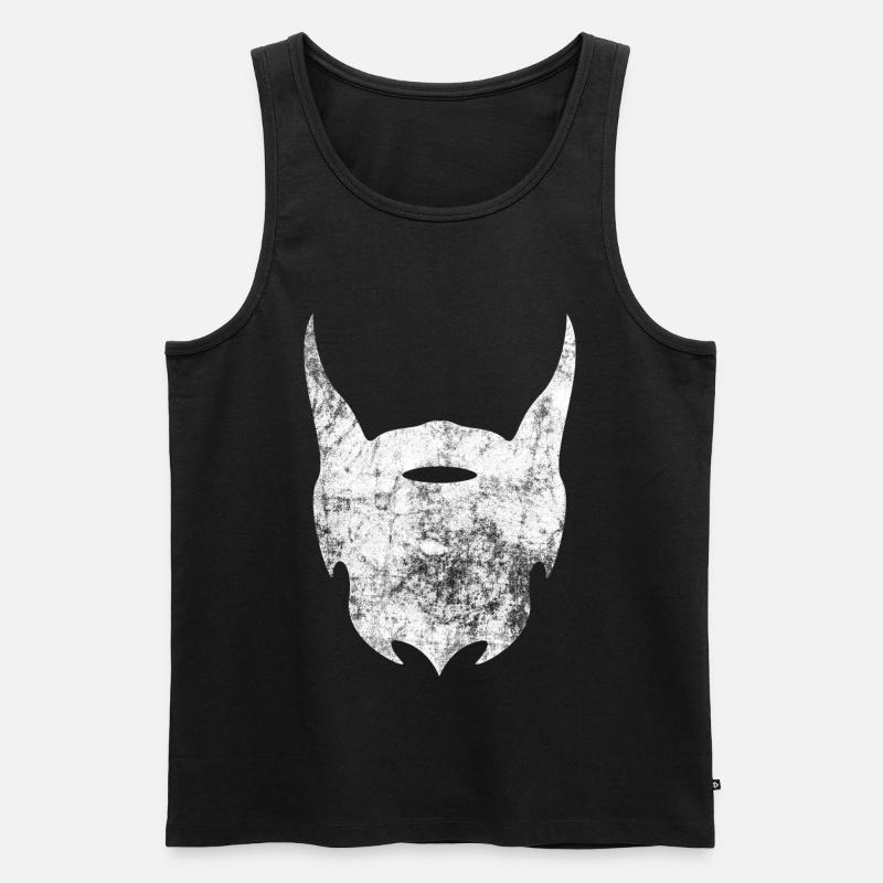 Bart - Männer Premium Bio Tank Top - Schwarz