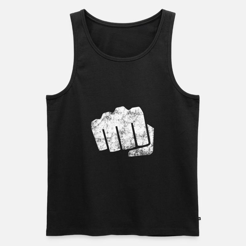 Faust - Männer Premium Bio Tank Top - Schwarz