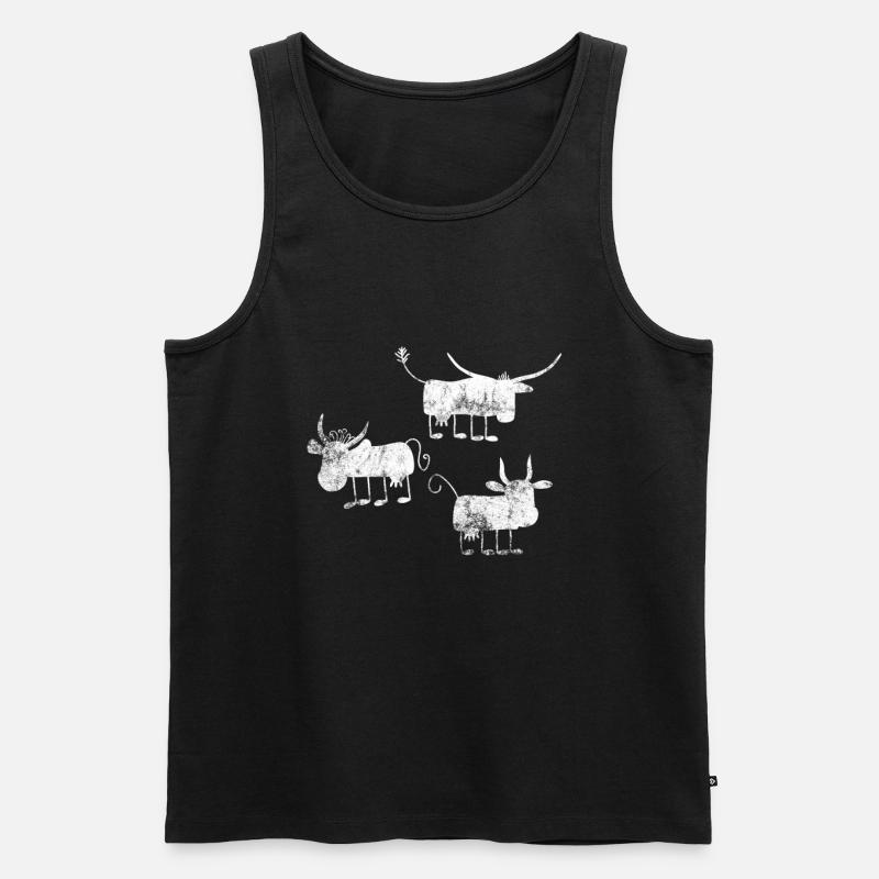 Bauer - Männer Premium Bio Tank Top - Schwarz