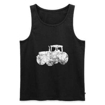 Chicken stall farmer farmer - Men's Premium Organic Tank Top - black - Front - Michal (187cm)