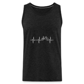 Rennrad Rennradfahrer Radsport Geschenk - Männer Premium Bio Tank Top - Anthrazit - Vorne - Alexander (188cm)