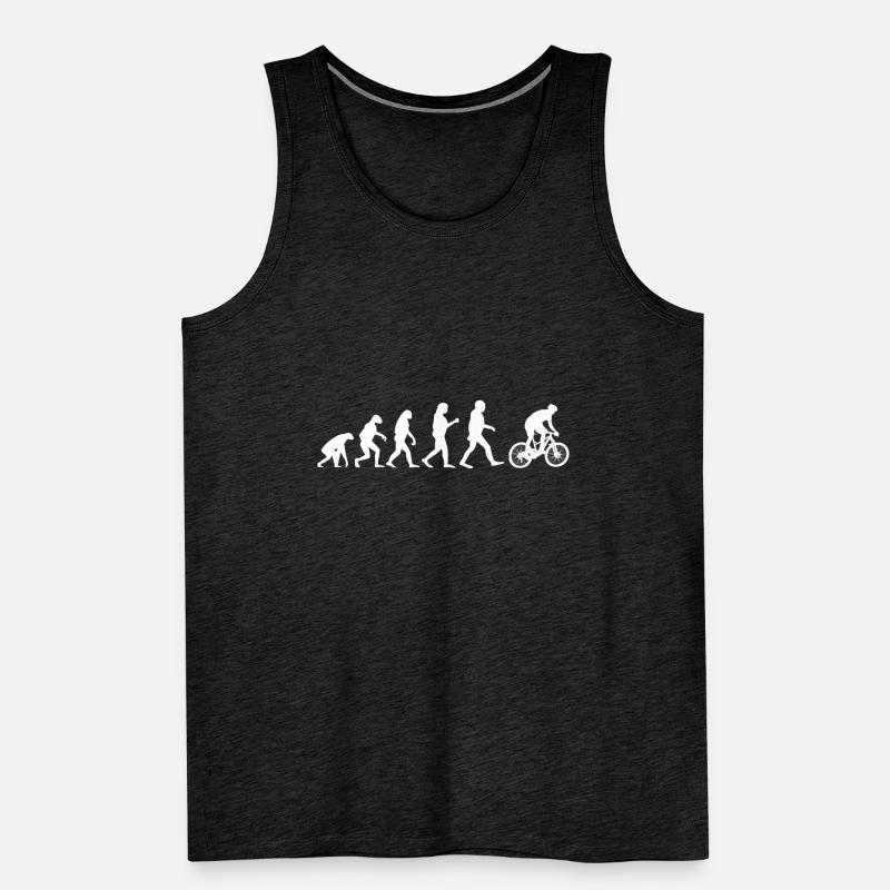 Bicycle evolution funny cyclist gift Men's Premium Organic Tank Top