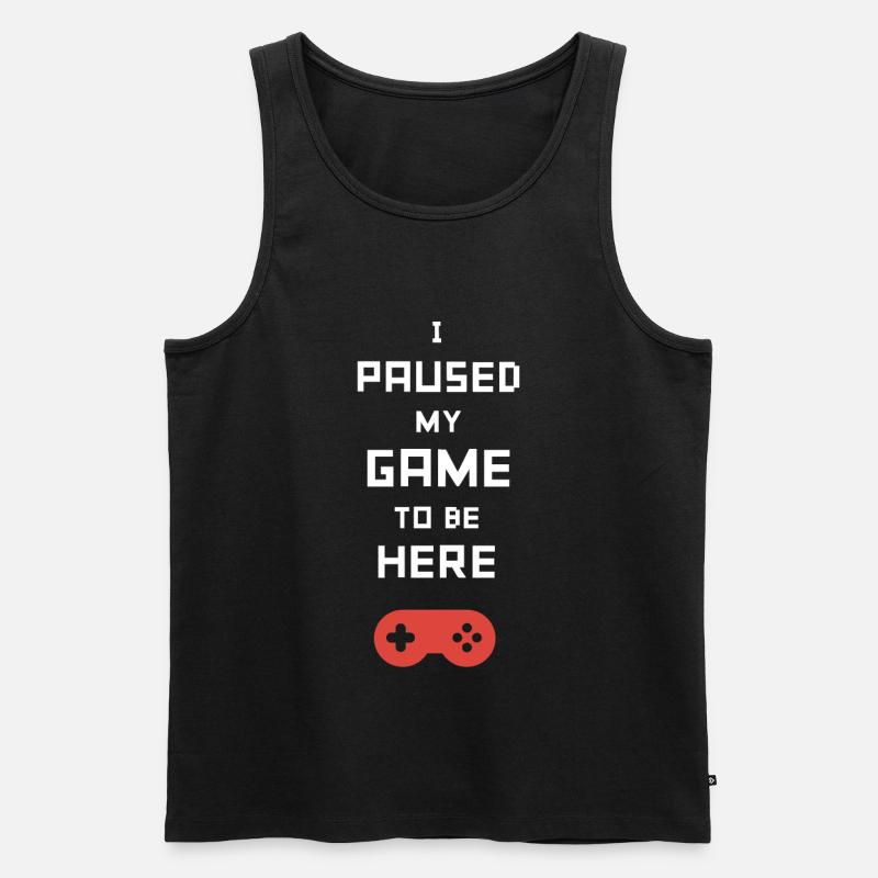 Gaming - Männer Premium Bio Tank Top - Schwarz