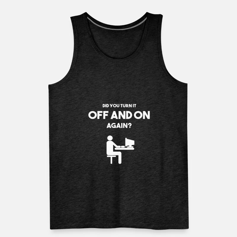 Programmierer lustiger Spruch Java Programm Männer Premium Bio Tank Top