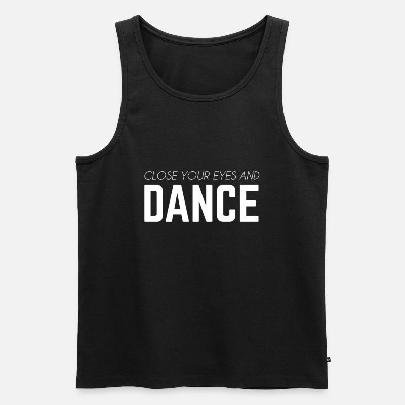 Dancing dancer dancer - Men's Premium Organic Tank Top - black