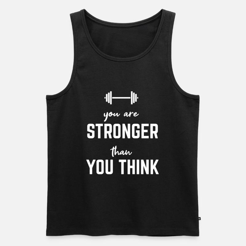 Gym - Männer Premium Bio Tank Top - Schwarz