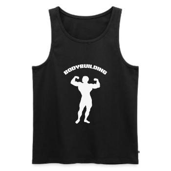Gym Sport Bodybuilder Bodybuilding - Men's Premium Organic Tank Top - black - Front - Michal (187cm)