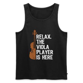 Viola Violist Orchestra Viola Player Musician - Men's Premium Organic Tank Top - black - Front - Michal (187cm)