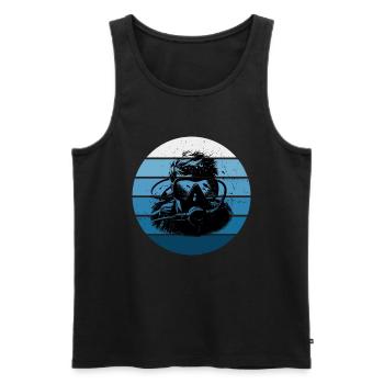Diving Herren Scuba Tauchen Diver Tauchen - Männer Premium Bio Tank Top - Schwarz - Vorne - AI Model Male 178 light (178cm)