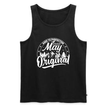 May 2000 Birthday May 2000 Gift May 2000 May - Men's Premium Organic Tank Top - black - Front - Michal (187cm)