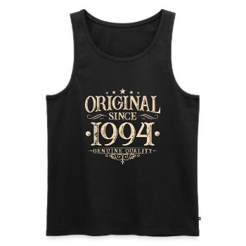 Original depuis 1994 Vintage Vintage anniversaire - Débardeur bio Premium Homme - noir - Devant - Michal (187cm)