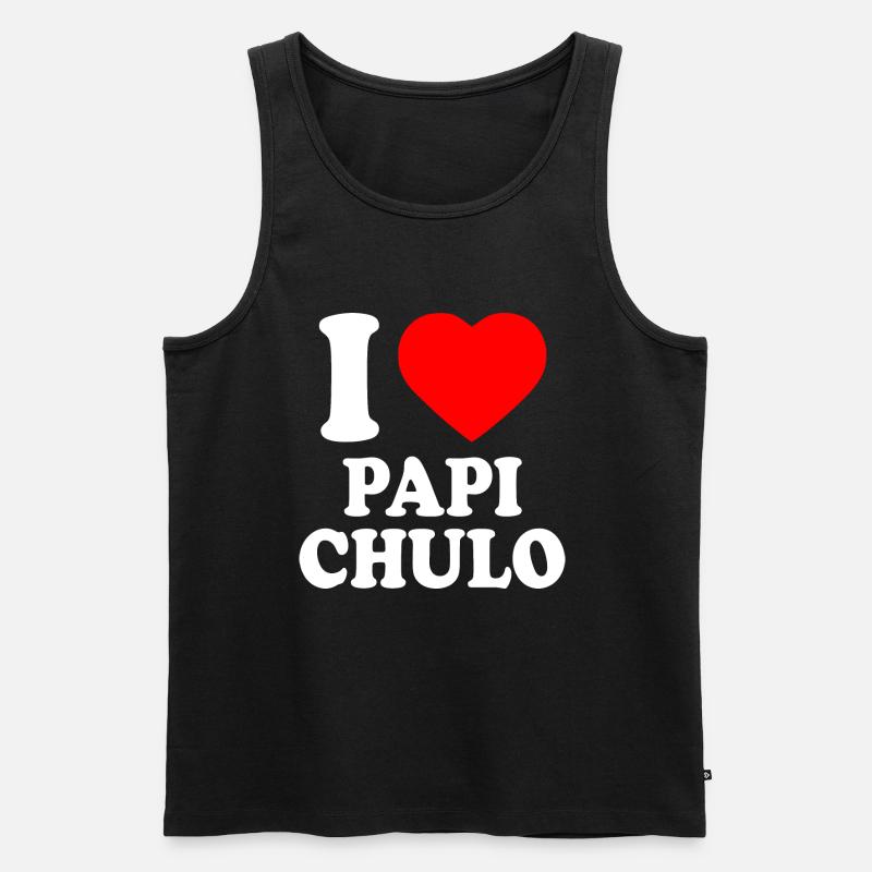 I love papi chulo - Men's Premium Organic Tank Top - black