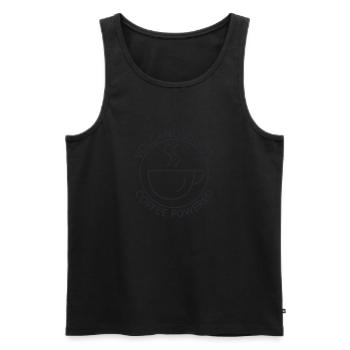 Volcanologist Coffee Powered Volcanology - Männer Premium Bio Tank Top - Schwarz - Vorne - Michal (187cm)