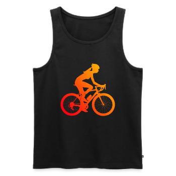 Cyclisme Cycliste Vélo Cyclisme - Débardeur bio Premium Homme - noir - Devant - Michal (187cm)