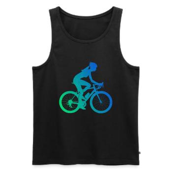 Cyclisme VTT Vélo Vélo Homme - Débardeur bio Premium Homme - noir - Devant - Michal (187cm)