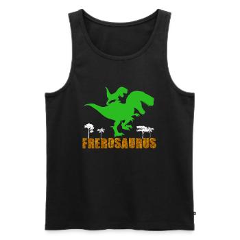Frèrosaurus Futur Grand Frère De Bébé - Débardeur bio Premium Homme - noir - Devant - Michal (187cm)