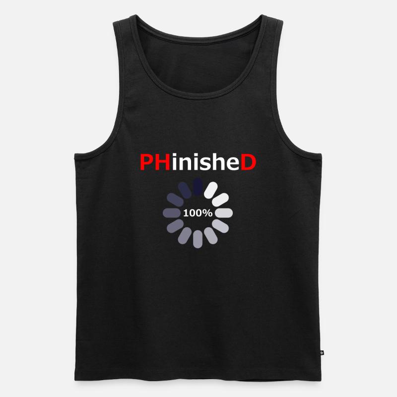 Doktorgraduierung wird geladen - Männer Premium Bio Tank Top - Schwarz