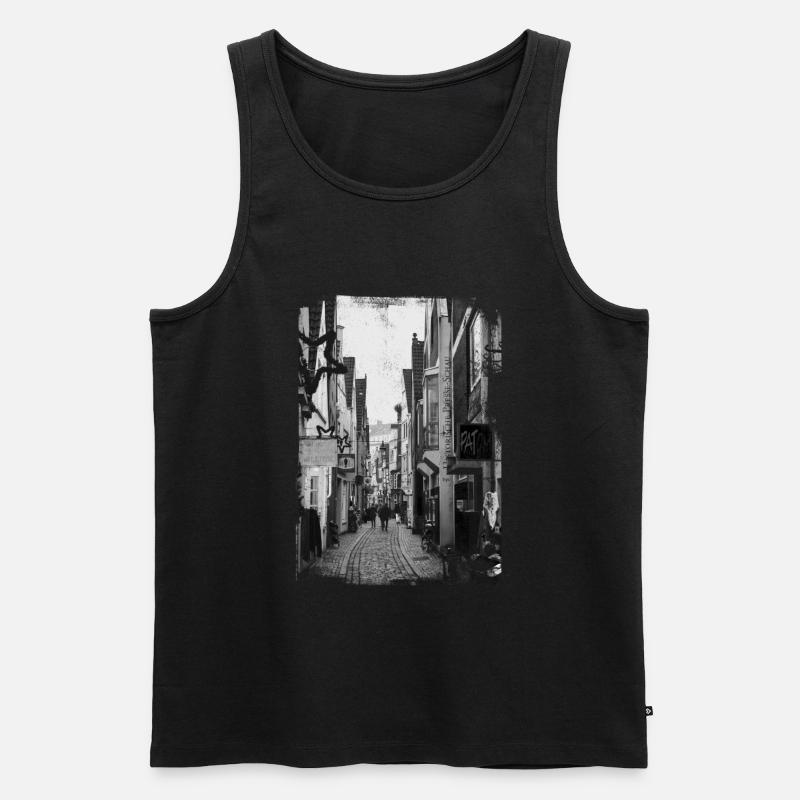 Bremen - Männer Premium Bio Tank Top - Schwarz