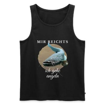 Mir reichts ich gehe angeln - Angler angeln Fisch - Männer Premium Bio Tank Top - Schwarz - Vorne - AI Model Male 178 light (178cm)