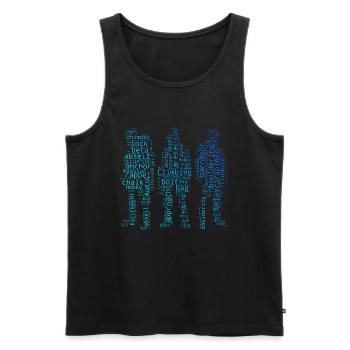 Climbing Men's Bouldering Women's Bouldering Climber - Men's Premium Organic Tank Top - black - Front - Michal (187cm)