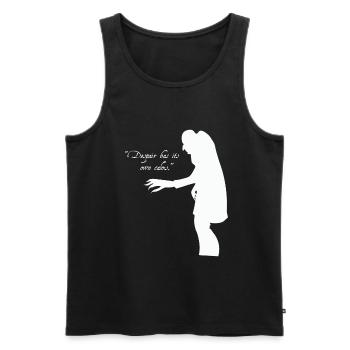 Dracula Nosferatu - Männer Premium Bio Tank Top - Schwarz - Vorne - AI Model Male 178 light (178cm)