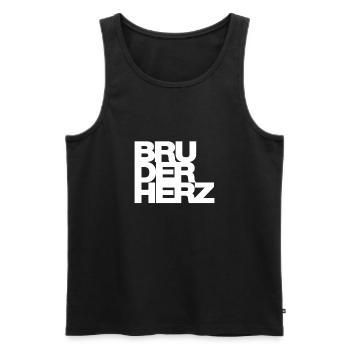 Bruderherz Bester Bruder der Welt Geschenkidee - Männer Premium Bio Tank Top - Schwarz - Vorne - AI Model Male 178 light (178cm)