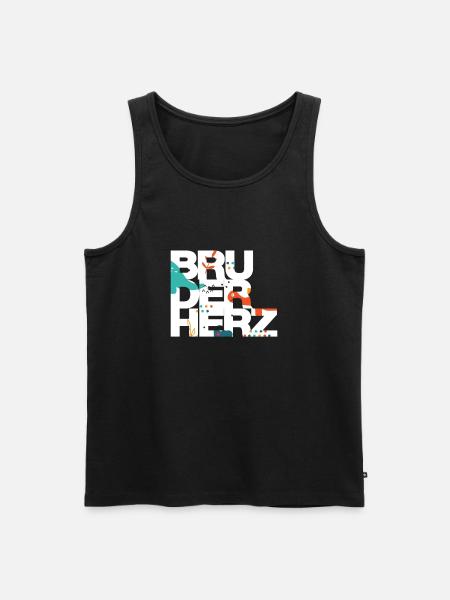Bruderherz Bester Bruder der Welt Geschenkidee - Männer Premium Bio Tank Top - Schwarz